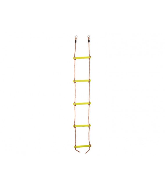 Escalera de cuerdas con 5 peldaños de plástico